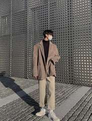 Vintage Wash Relaxed Fit Wide Leg Trousers
