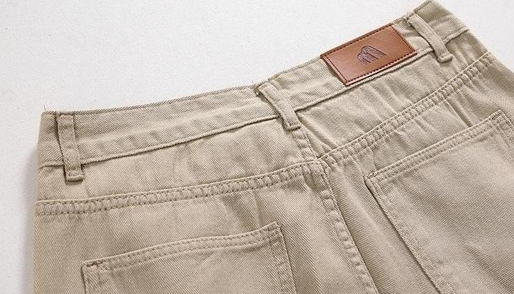 Vintage Wash Relaxed Fit Wide Leg Trousers