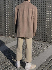 Vintage Wash Relaxed Fit Wide Leg Trousers