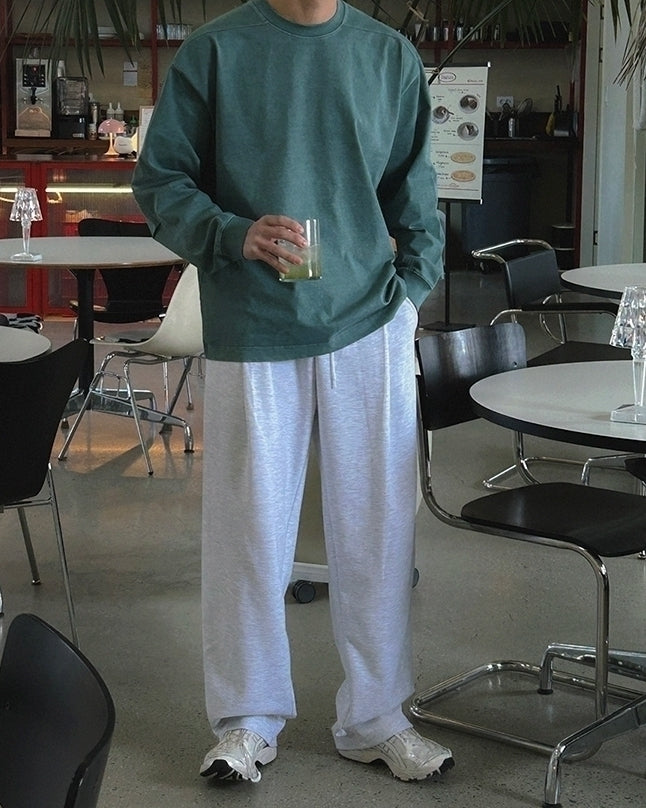 Vintage Washed Crewneck Sweatshirt Casual Pullover