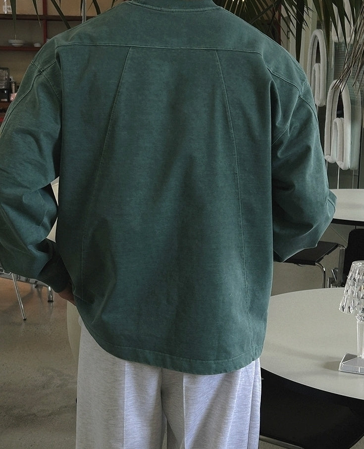 Vintage Washed Crewneck Sweatshirt Casual Pullover