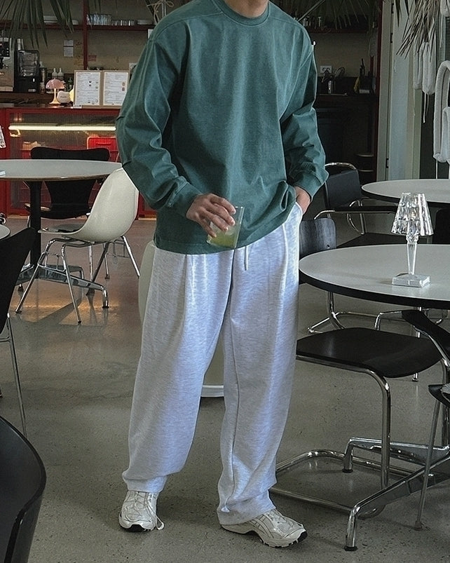Vintage Washed Crewneck Sweatshirt Casual Pullover