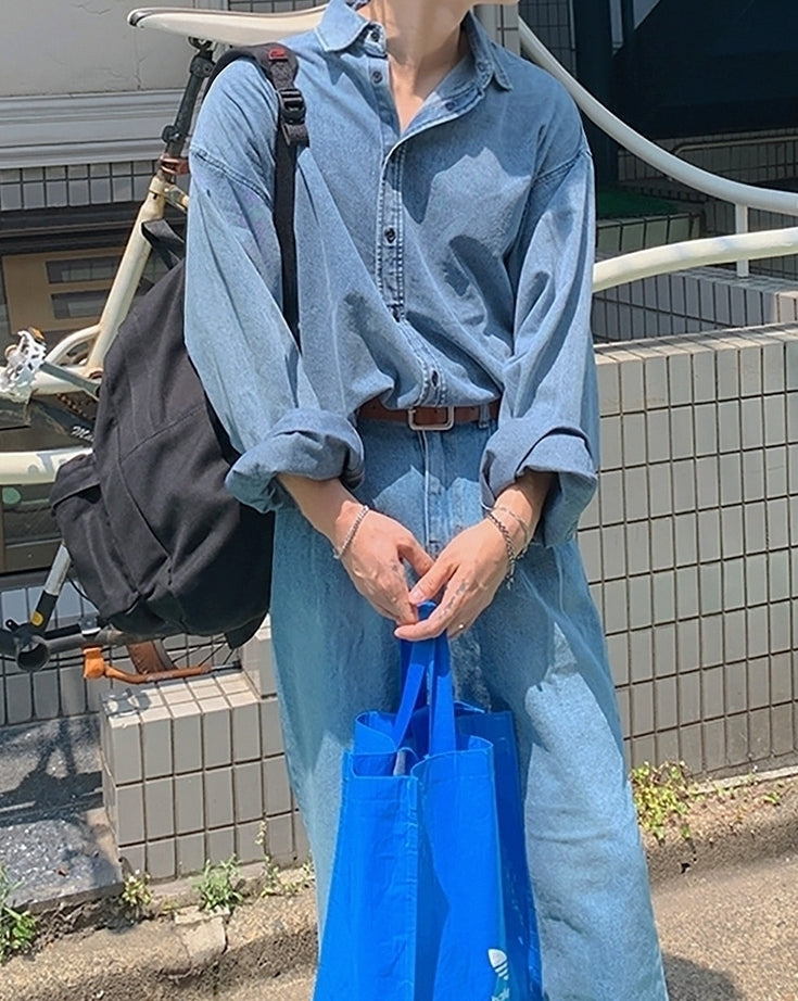 Vintage Washed Denim Shirt