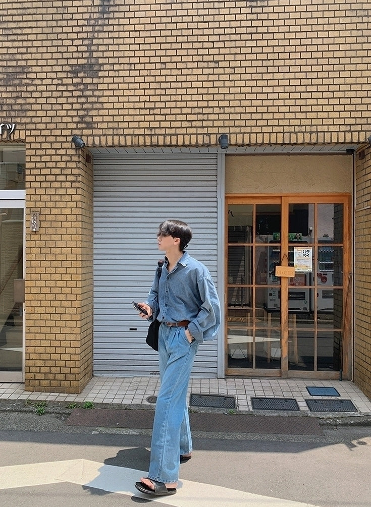 Vintage Washed Denim Shirt