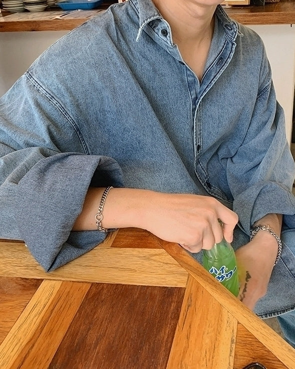 Vintage Washed Denim Shirt