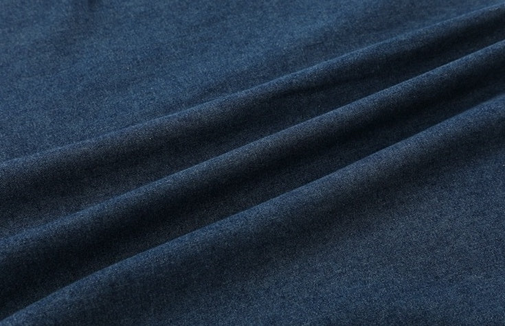 Vintage Washed Denim Short Sleeve Casual Shirt