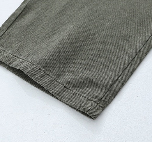 Vintage Washed Loose Straight Jeans