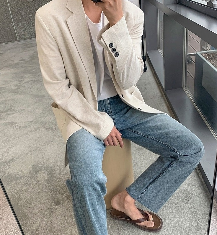 Vintage Washed Relaxed Fit Denim Jeans