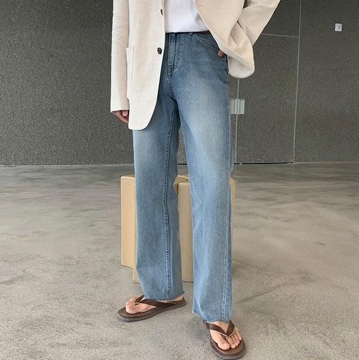 Vintage Washed Relaxed Fit Denim Jeans