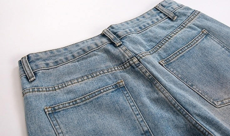 Vintage Washed Relaxed Fit Denim Jeans