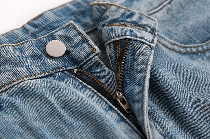 Vintage Washed Relaxed Fit Denim Jeans