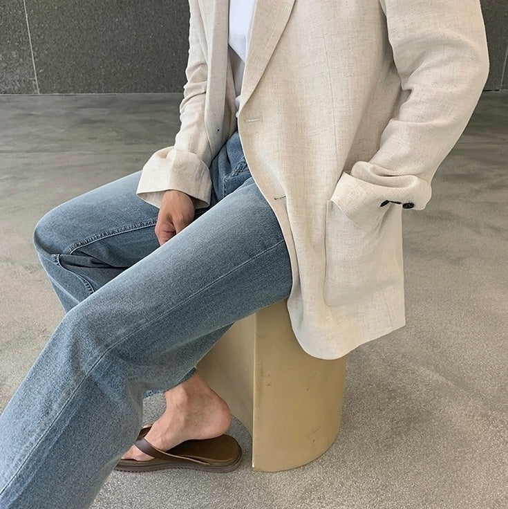 Vintage Washed Relaxed Fit Denim Jeans