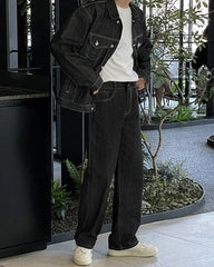 Vintage Washed Relaxed Fit Denim Pants