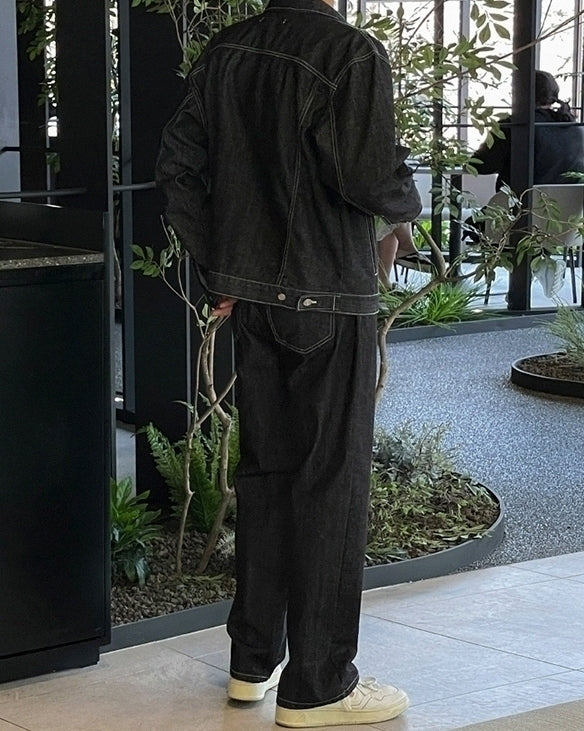 Vintage Washed Relaxed Fit Denim Pants