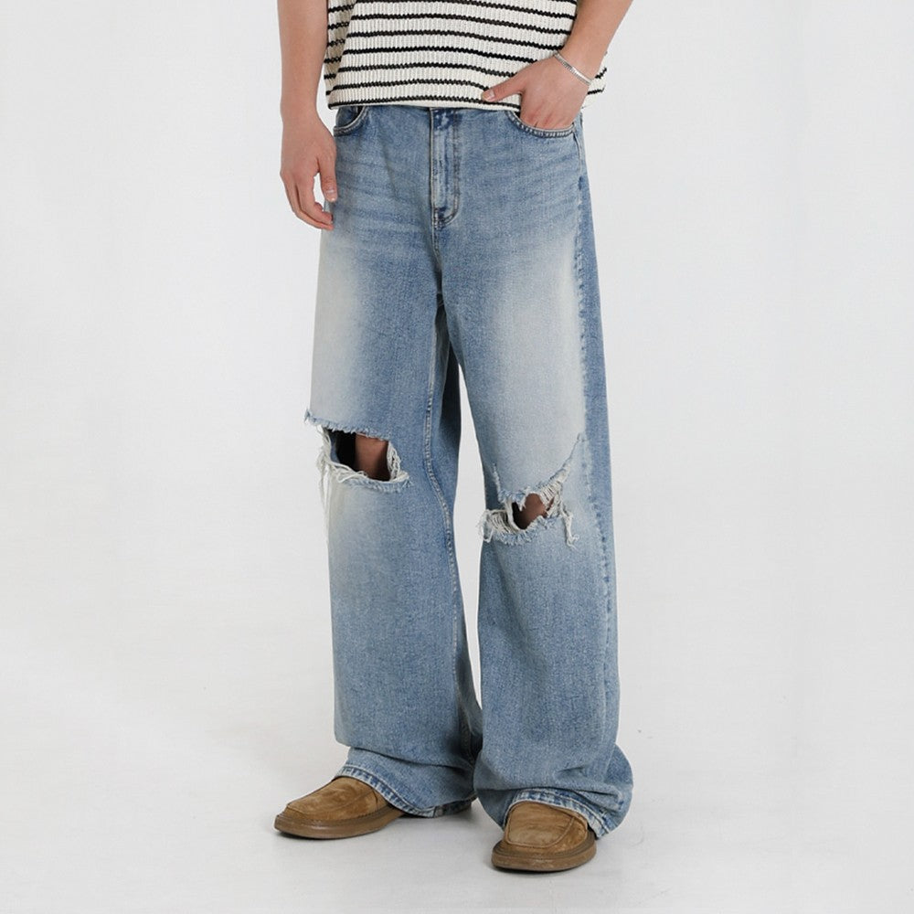 Vintage Washed Relaxed Fit Jeans