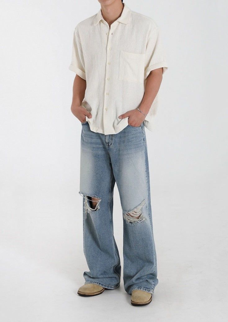 Vintage Washed Relaxed Fit Jeans