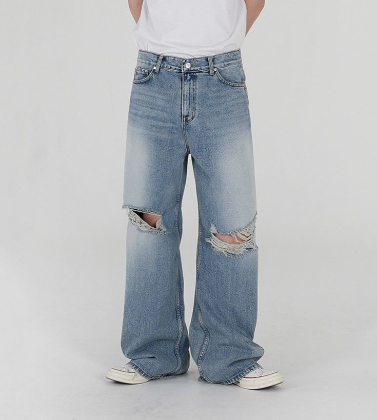 Vintage Washed Relaxed Fit Jeans