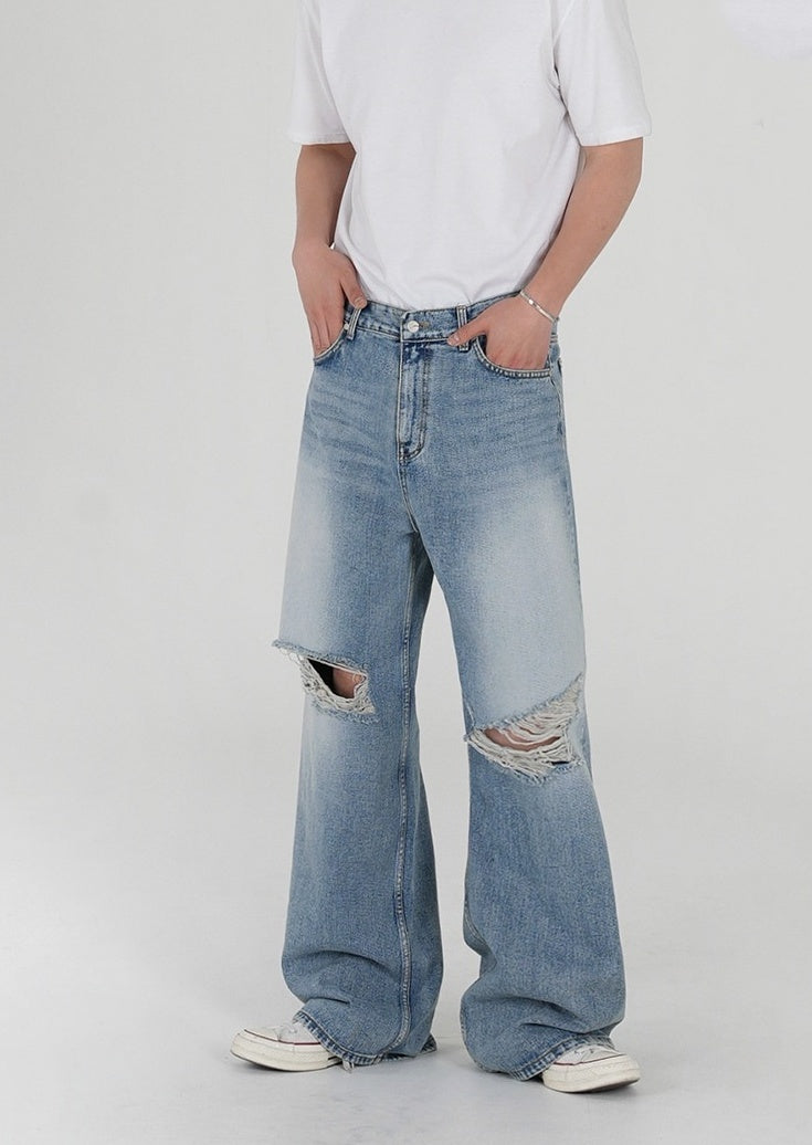Vintage Washed Relaxed Fit Jeans