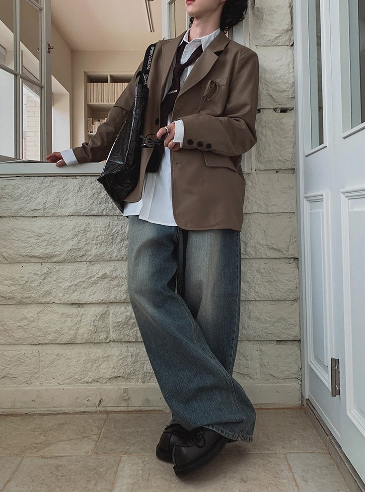 Vintage Washed Relaxed Fit Jeans
