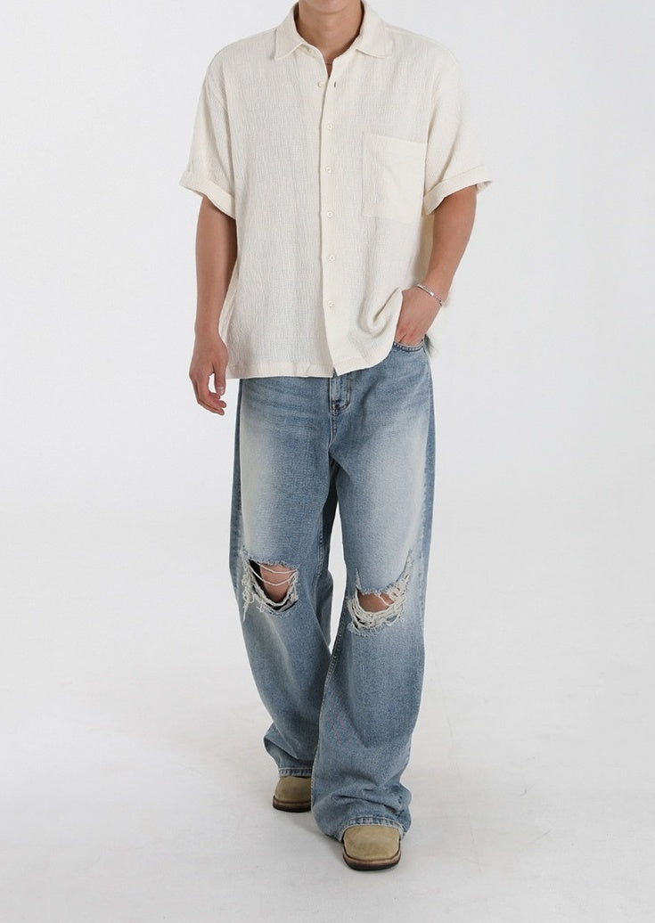Vintage Washed Relaxed Fit Jeans