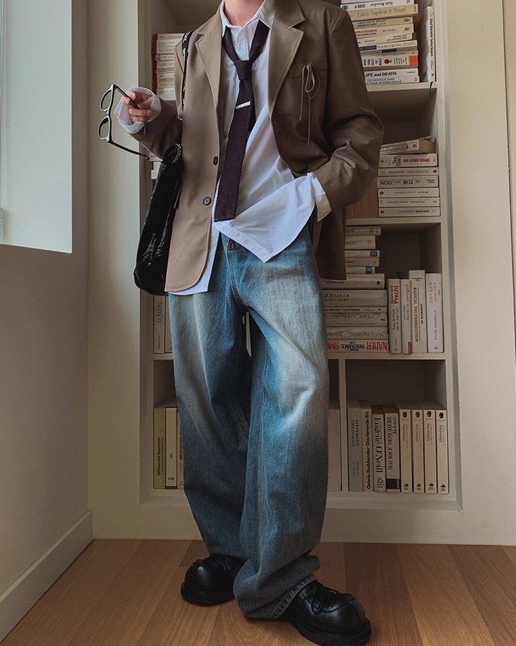 Vintage Washed Relaxed Fit Jeans