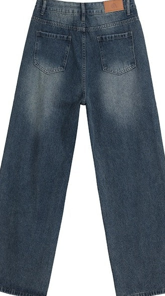 Vintage Washed Relaxed Fit Jeans