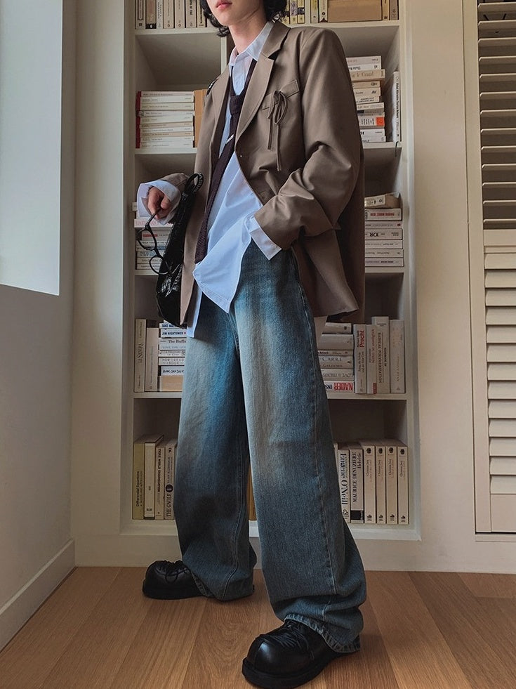 Vintage Washed Relaxed Fit Jeans