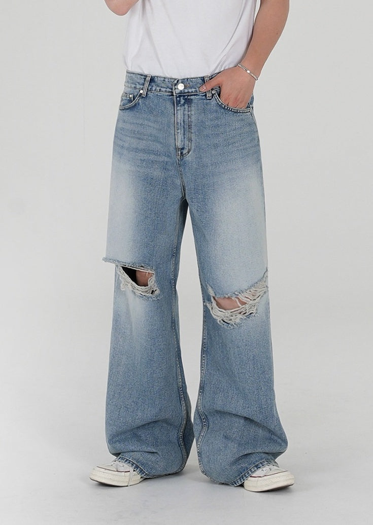Vintage Washed Relaxed Fit Jeans
