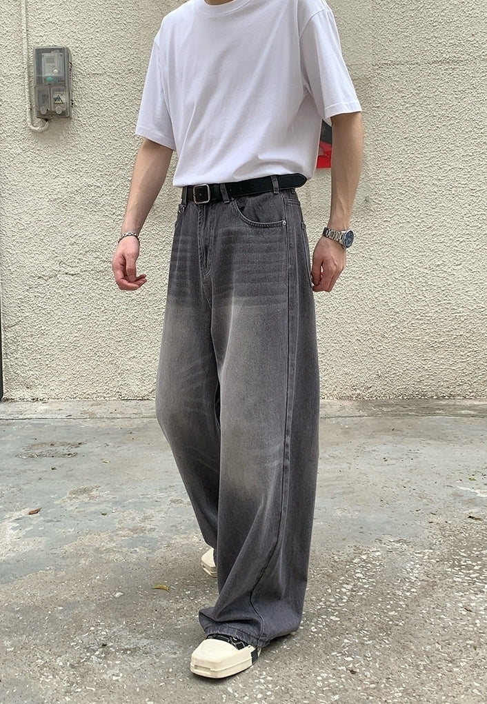 Vintage Washed Wide Leg Pants