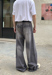 Vintage Washed Wide Leg Pants