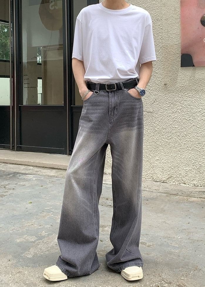 Vintage Washed Wide Leg Pants