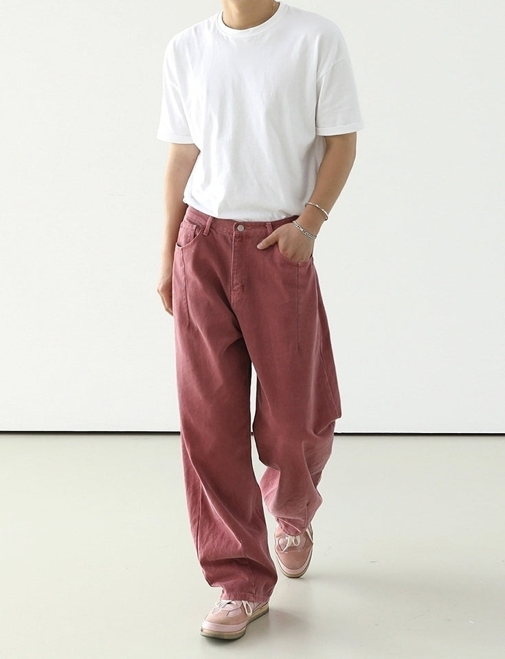 Vintage Washed Wideleg Jeans