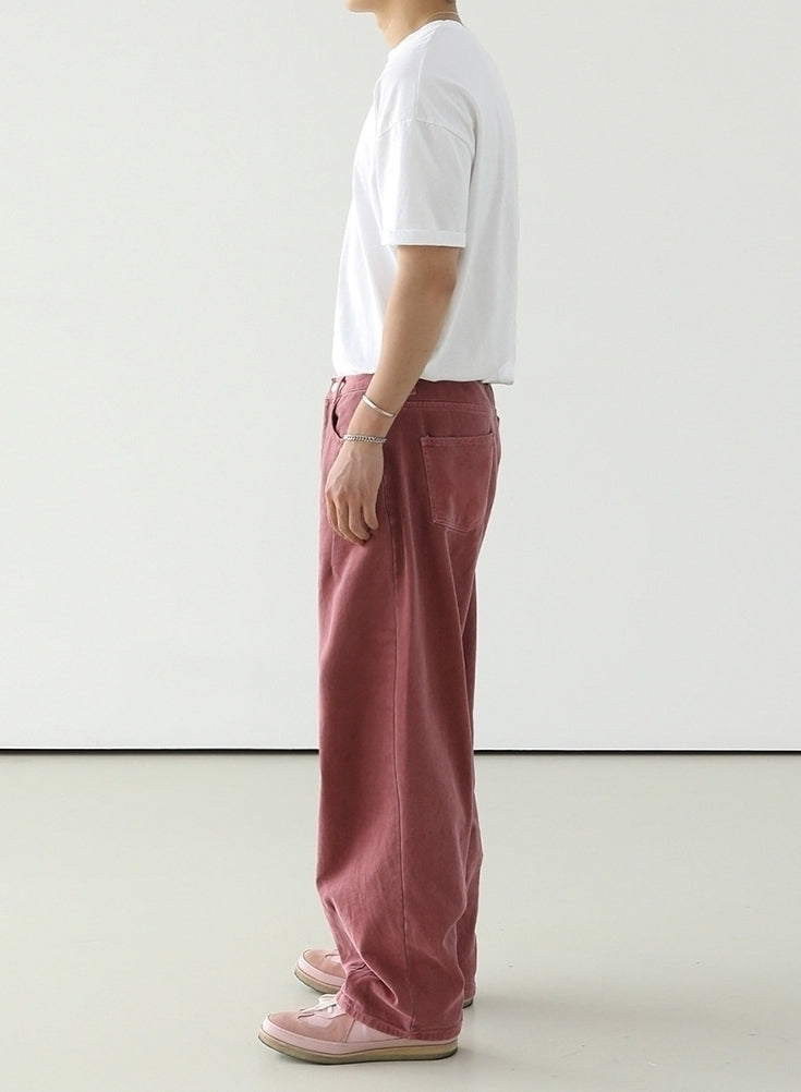 Vintage Washed Wideleg Jeans