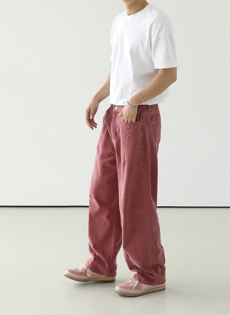 Vintage Washed Wideleg Jeans