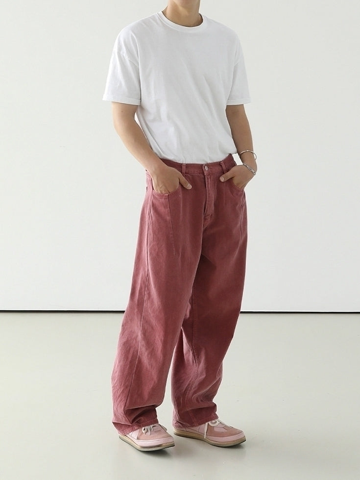 Vintage Washed Wideleg Jeans