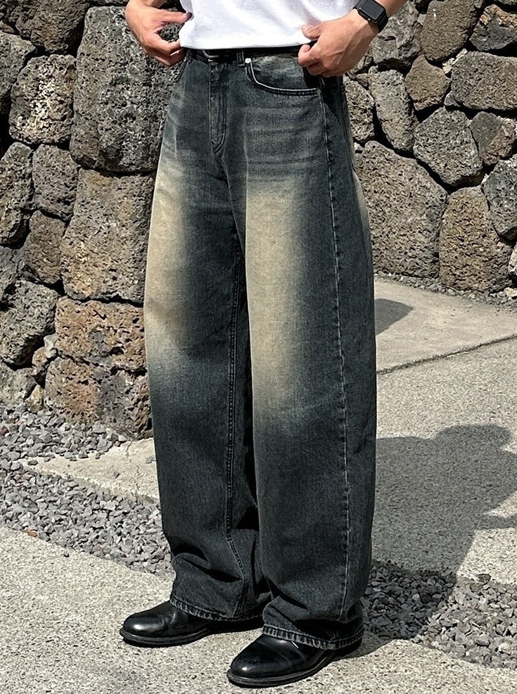 Vintage Wide Leg Denim Jeans Cleanfit Style