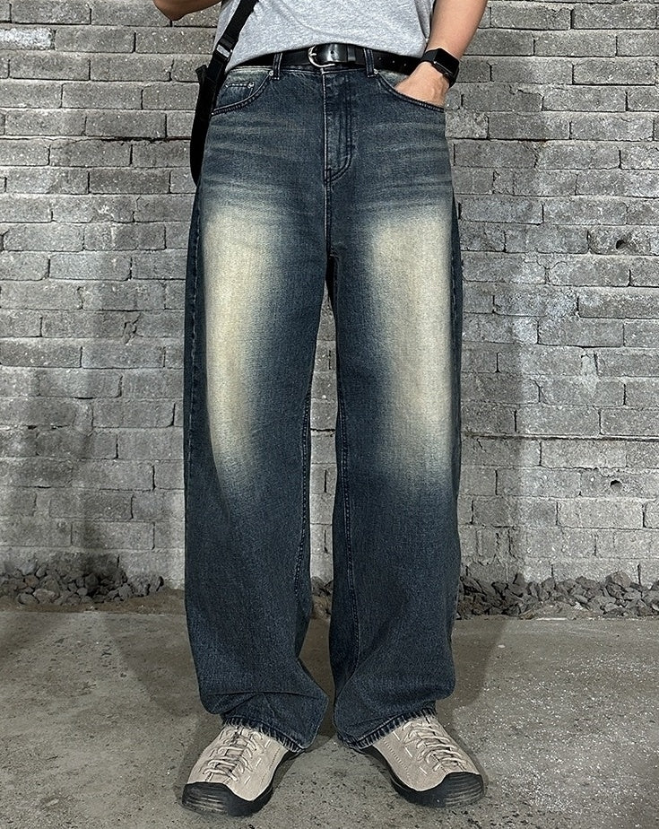 Vintage Wide Leg Denim Jeans Cleanfit Style