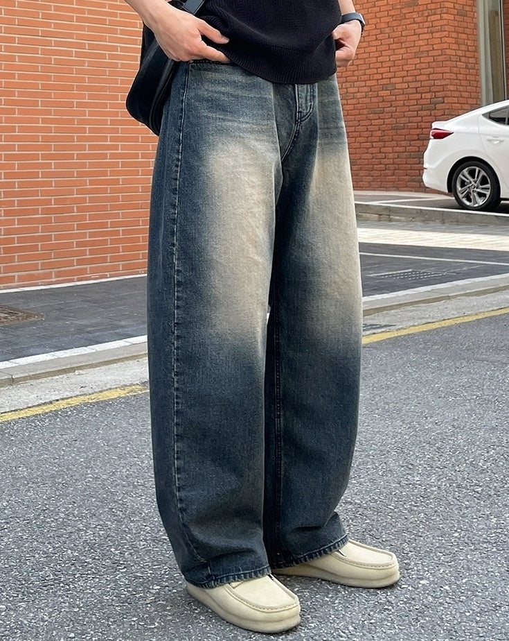 Vintage Wide Leg Denim Jeans Cleanfit Style