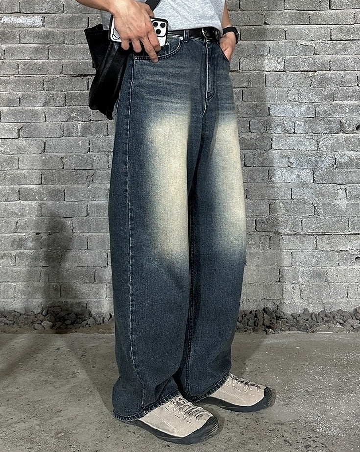 Vintage Wide Leg Denim Jeans Cleanfit Style