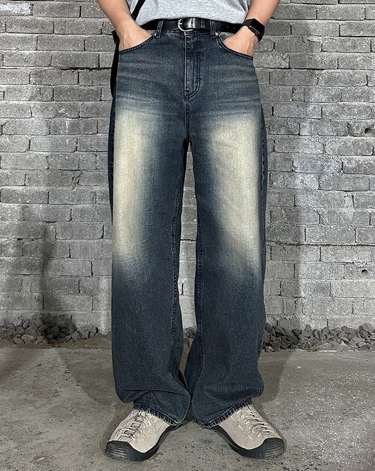 Vintage Wide Leg Denim Jeans Cleanfit Style