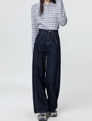 Vintage Wide Leg High Waist Denim Jeans