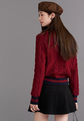 Vneck Knit Cardigan Sweater Spring Fashion
