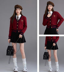 Vneck Knit Cardigan Sweater Spring Fashion