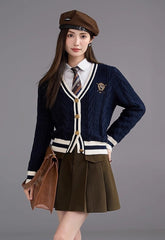 Vneck Knit Cardigan Sweater Spring Fashion
