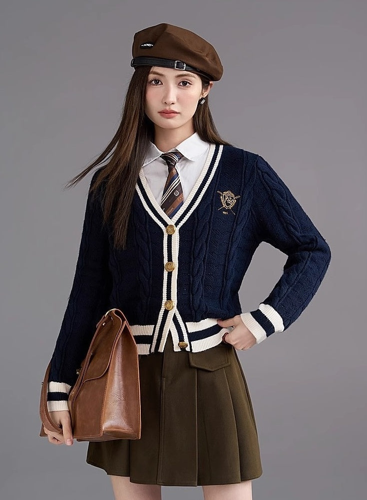 Vneck Knit Cardigan Sweater Spring Fashion