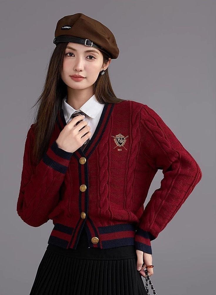 Vneck Knit Cardigan Sweater Spring Fashion