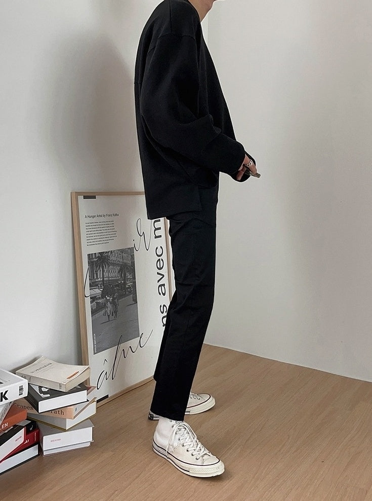 Vneck Pullover Casual Sweatshirt