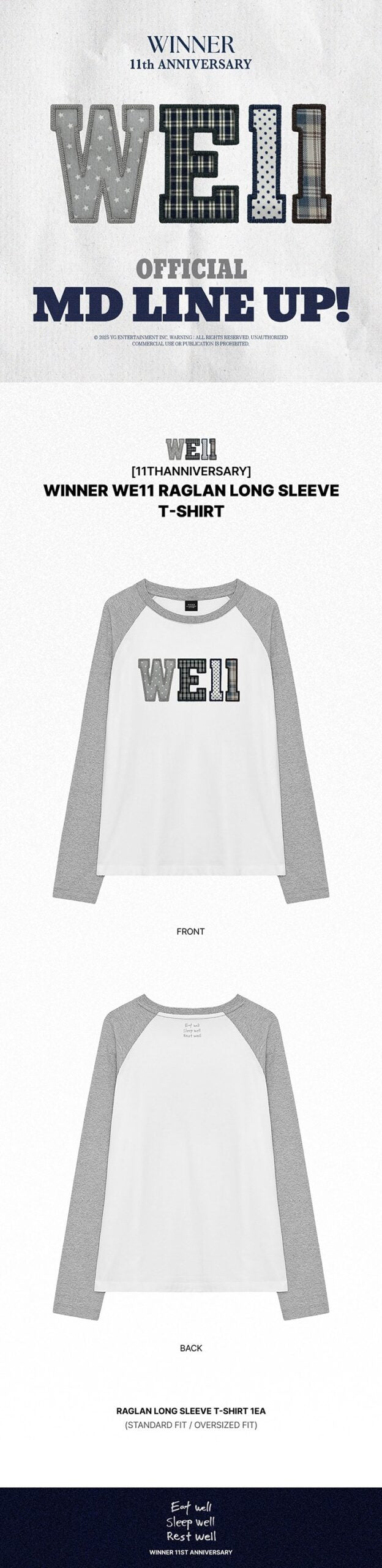 WE11 Raglan Long Sleeve T-Shirt