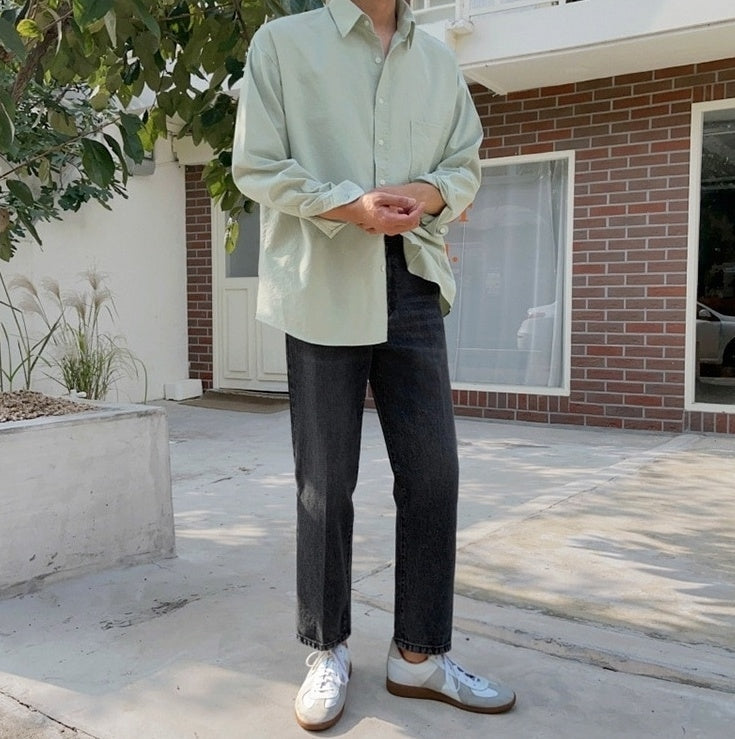 Washed Long Sleeve Shirt