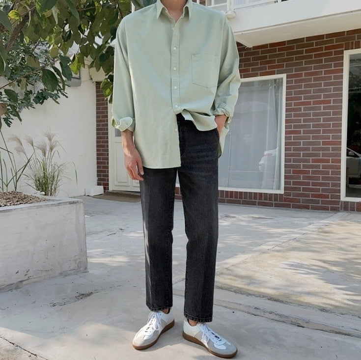 Washed Long Sleeve Shirt